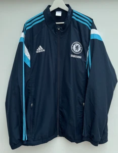 Chelsea Football Jacket Adidas Full Zip Training Coat Mens 2XL - Picture 1 of 10