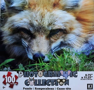 Cute Red Fox Zoo Animal Resting Jigsaw Puzzle 100 Pieces 8.75"X11.25" NEW - Picture 1 of 3