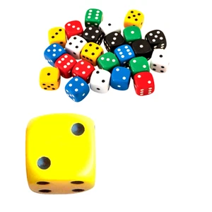 Juego de 6 dados de seis caras juegos de mesa y matemáticas actividades prácticas en casa o escuela - Imagen 1 de 1