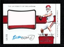 2018 National Treasures Collegiate RPA 54/99 Baker Mayfield Rookie Patch Auto RC
