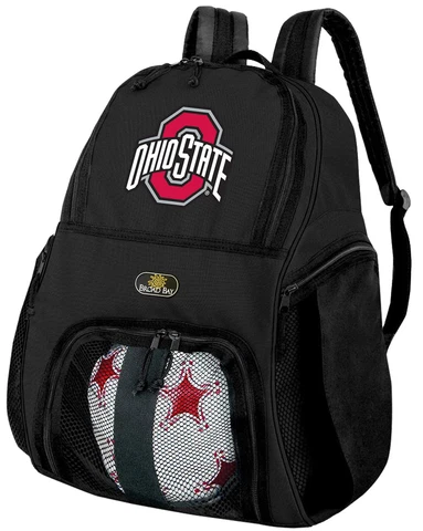 OSU Buckeyes Soccer Backpack - Ohio State Volleyball Bag -SIDE SHOE POCKETS! Cover