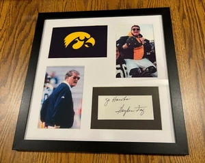 HAYDEN FRY Autograph Autographed Signed Auto Framed IOWA HAWKEYES Football - Picture 1 of 3