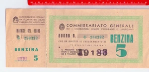 COMMISSARIATO GENERALE combustibili e liquidi - buono benzina aprile 1943 Genova - Imagen 1 de 2