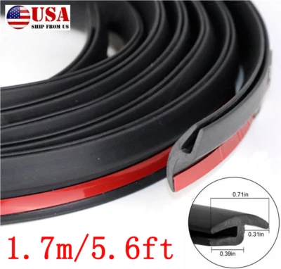 1.7m Rubber Car Seal Under Front Windshield Panel Sealed Trim Moulding Strip Kit - Image 1 of 4