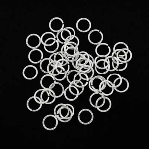 Sterling Silver Jump Rings 8mm x 1mm - Open 18 Gauge - 4 Rings - ST005 - Picture 1 of 1