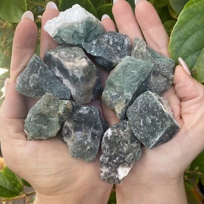 "MOSS AGATE CRYSTALS" - Natural Raw Rough Gemstones - 500 Grams Bulk Lot - image 1 of 4