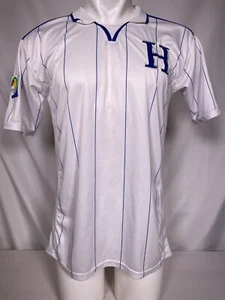 Honduras 2014 National Team Soccer Jersey White Blue Pinstripe Men's XL - Picture 1 of 10