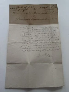 NOVEMBER 1836  GERMAN LETTER OR LEGAL DOCUMENT as seen in the pictures. - Picture 1 of 5