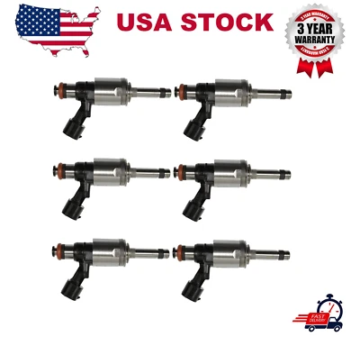 6PCS Fuel Injector FJ1138 For Ford Expedition 3.5L Turbocharged 2015 2016 2017 - Image 1 of 4