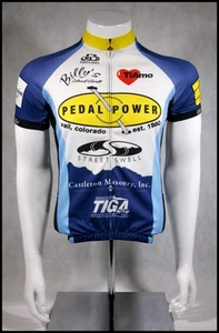 CUSTOM PACTIMO PEDAL POWER CYCLING JERSEY RACE RAGLAN ADULTS MENS S - Picture 1 of 9