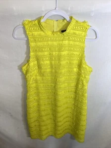 J. Crew Womens MIDI Dress Size 8 Yellow Frilly Party Going Out Wedding - Picture 1 of 12