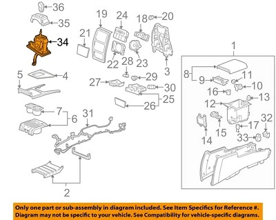 Cadillac GM OEM 07-11 STS Transmission-Gear Shift Shifter 19179514 - Image 1 of 2
