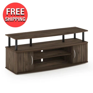 Modern Entertainment TV Furniture Brown Center Stand Table Up to 55??Living Room - Picture 1 of 7