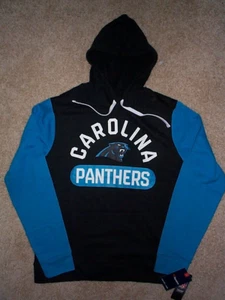 ($70) Carolina Panthers nfl Jersey Hoodie Sweatshirt Adult MEN'S/MENS (L-LARGE) - Picture 1 of 4