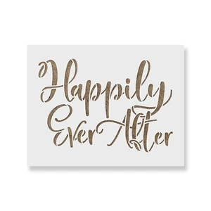 Plantilla Happily Ever After - Plantillas Mylar duraderas y reutilizables - Imagen 1 de 5