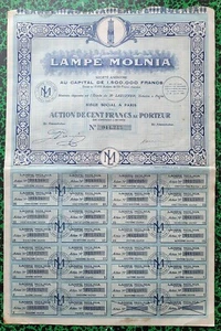 Dépt 62/75 - Arras Bld R. Schumann - Déco Célèbres Lampes de Mineur MOLNIA 1928 - Bild 1 von 1
