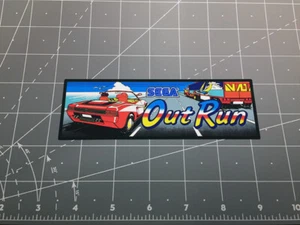 OUT RUN classic 1986 Sega arcade game STICKER DECAL video genesis megadrive 80s - Picture 1 of 1