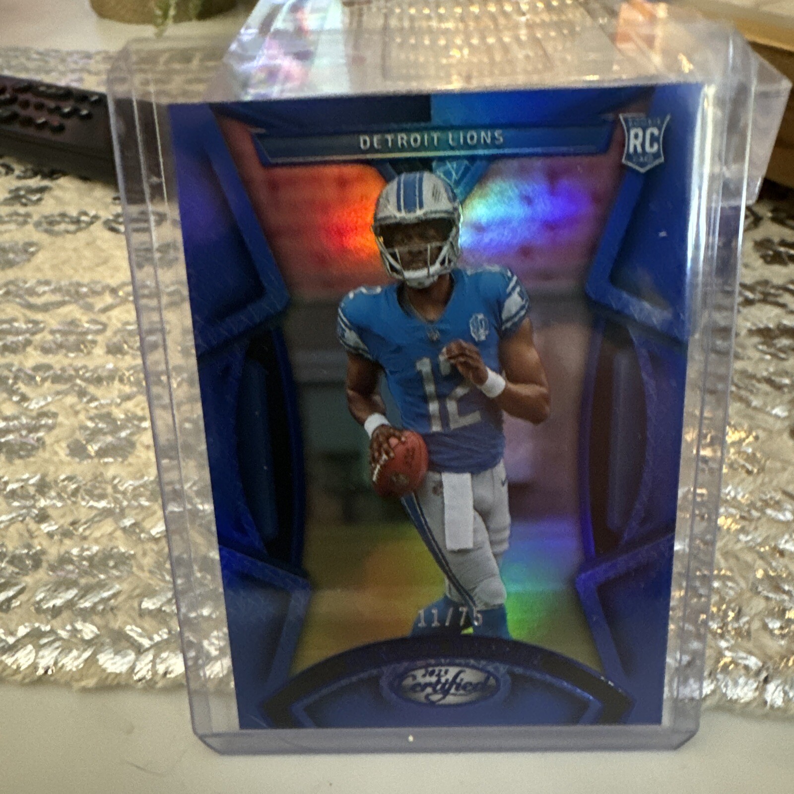 2023 Panini Certified | Mirror Blue Rookie Card | Hendon Hooker #11/75 | Lions