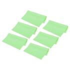 Microfiber Cleaning Cloth 7" x 6" Suede for Camera Lens Eyeglasses Green 24pcs