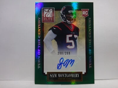 2013 Elite Turn of the Century Signatures /299 Sam Montgomery Rookie Auto RC - Image 1 of 2