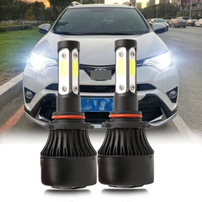 9012 LED Headlight Bulbs 6000K White Hi-Lo Beam for Toyota RAV4 2016 2017 2018 - Image 1 of 4