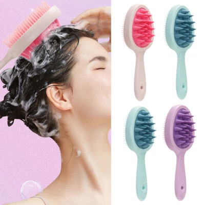 Double Side Scalp Massage Comb Shampoo Brush Soft Body Shower Hair Brushes 2in1 - Image 1 of 4