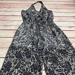 Papaya Women’s Wide Leg Jumpsuit Medium Open Back - Picture 1 of 16