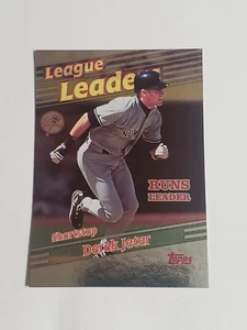 1998 Topps Derek Jeter #230 League Leader Runs Leader New York Yankees - Picture 1 of 2