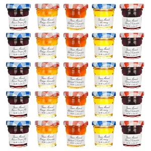 Gourmet Jelly Set - 30 Assorted 1 oz Jars, Flavors: Apricot, Orange, Blueberry - Picture 1 of 3