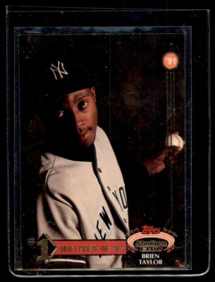 1992 Stadium Club First Draft Picks #2 Brien Taylor - Image 1 of 2