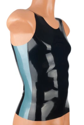 LA-MINOU Latex Herren Top, Achselshirt, Rubber, Fetisch, Gummi