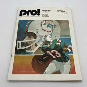 22 settembre 1974 Raiders vs Chiefs Pro! Programma calcio - Anderson Scott RC-2 - Foto 1 di 11