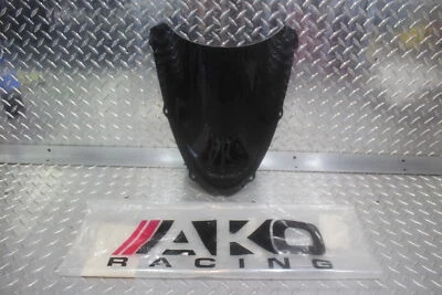 2005-2006 KAWASAKI NINJA ZX6R/RR AKO RACING PARA-BRISA DIANTEIRO PRETO A605S - Imagem 1 de 4