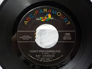 RAY CHARLES: I CANT STOP LOVING YOU / BORN TO LOSE, 45 rpm 1962 #10330 - Foto 1 di 6