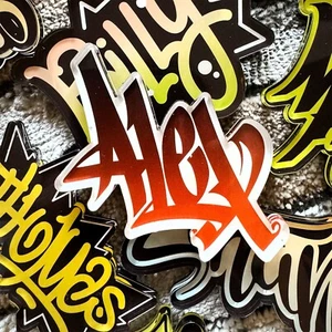 Name Magnet :  ALEX | for Fridge, Locker or Office | graffiti | Calligraphy - Picture 1 of 5