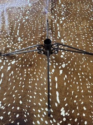 Sturdy Metal Christmas Tree Stand Heavy Duty Iron Base - Image 1 of 4