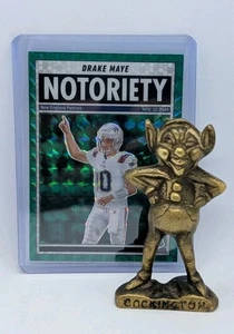 2025 Panini Mosaic - Notoriety Drake Maye #3 Green Mosaic Prizm - Picture 1 of 3