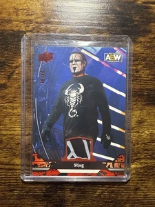 2023 UPPER DECK AEW ALL ELITE STING JERSEY PATCH RED /49 - Picture 1 of 2