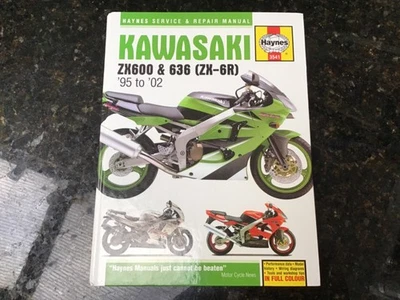 KAWASAKI ZX600 & 636  (Ninja ZX-6R) 1995 to 2002 SERVICE REPAIR MANUAL BY HAYNES - Image 1 of 4