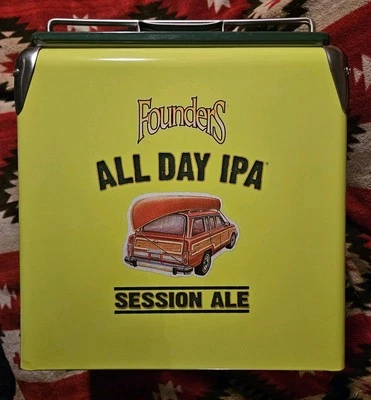 RARO Founder's Brewing Todo el Día IPA Promocional Metal Refrigerador Retro Foto 1 de 4