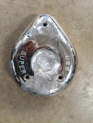 Cubierta de filtro de aire cromada Harley Davidson S&S Super 378 Carb Teardrop  Foto 1 de 4