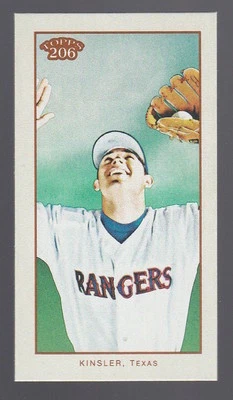 2009 TOPPS 206 IAN KINSLER TEXAS RANGERS CYCLE MINI CARD #282 NUMBERED 83/99 - Image 1 of 2