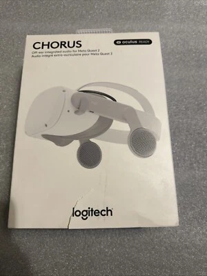 Logitech - Chorus VR Off-Ear Integrated Audio for Meta Quest 2 - White - Image 1 of 4