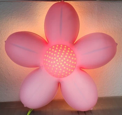 IKEA 14" Lámpara de Pared Flor Rosa Claro Luz de Noche Colgante de Pared Smila Blomma Foto 1 de 4
