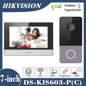 Hikvision DS-KIS603-P (C) Video Intercom Kit WIFI POE Doorbell Door Station - Picture 1 of 8