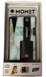 Monet Ultra Grip 3-in-1 Smart Phone Wallet Card Holder Kick Stand Blue - Picture 1 of 1