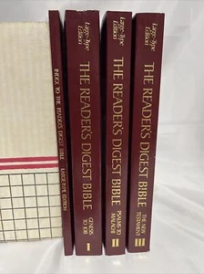 THE READER'S DIGEST BIBLE Large-Type Edition 4 Book Set, Condense RSV Softbound - Picture 1 of 13