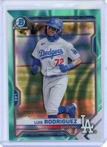 2021 Bowman Draft Chrome Aqua Lava rifrattore 93/199 Luis Rodriguez #BDC-134 - Foto 1 di 2