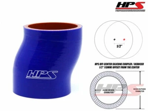 Intercooler de silicona de 4 capas HPS 3,5" 89 mm manguera de acoplador de tubería turbo offset AZUL - Imagen 1 de 1