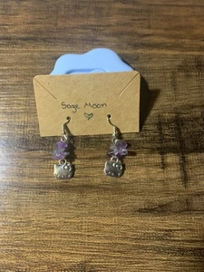 Amethyst HK Earrings - Picture 1 of 4